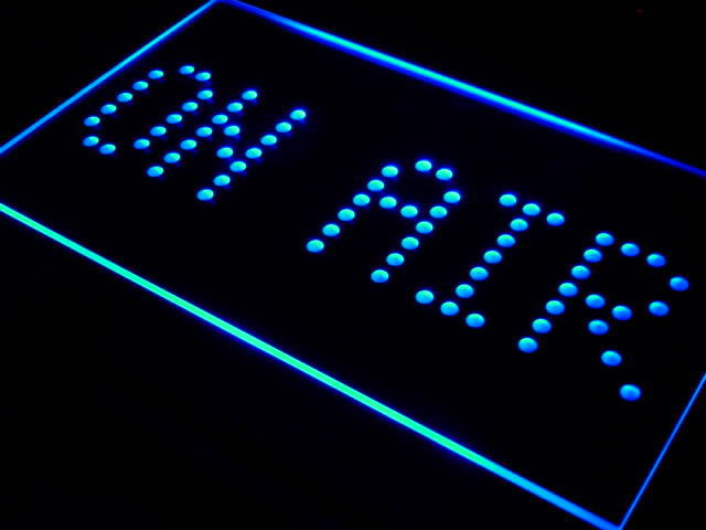 On Air Studio Broadcast FM AM Neon Light Sign